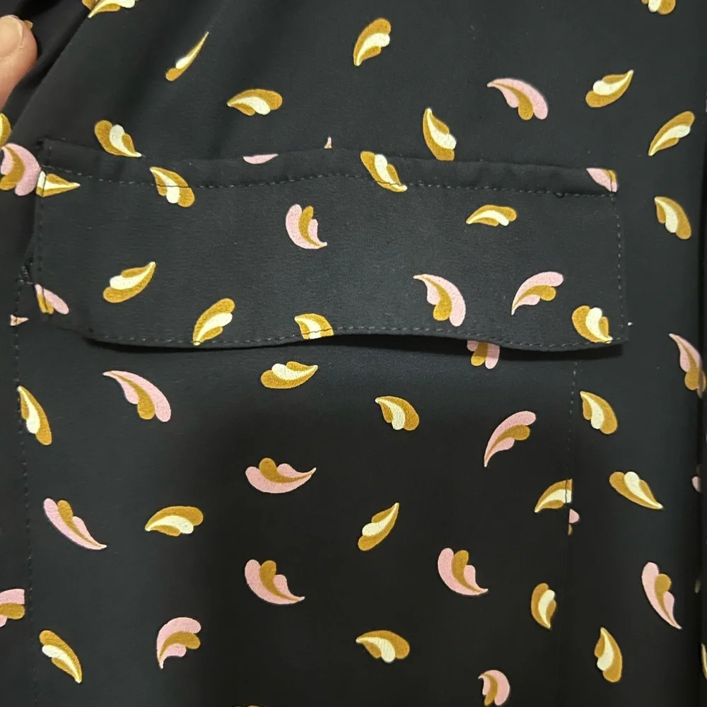 Ann Taylor Navy Blouse - Picture 3 of 4